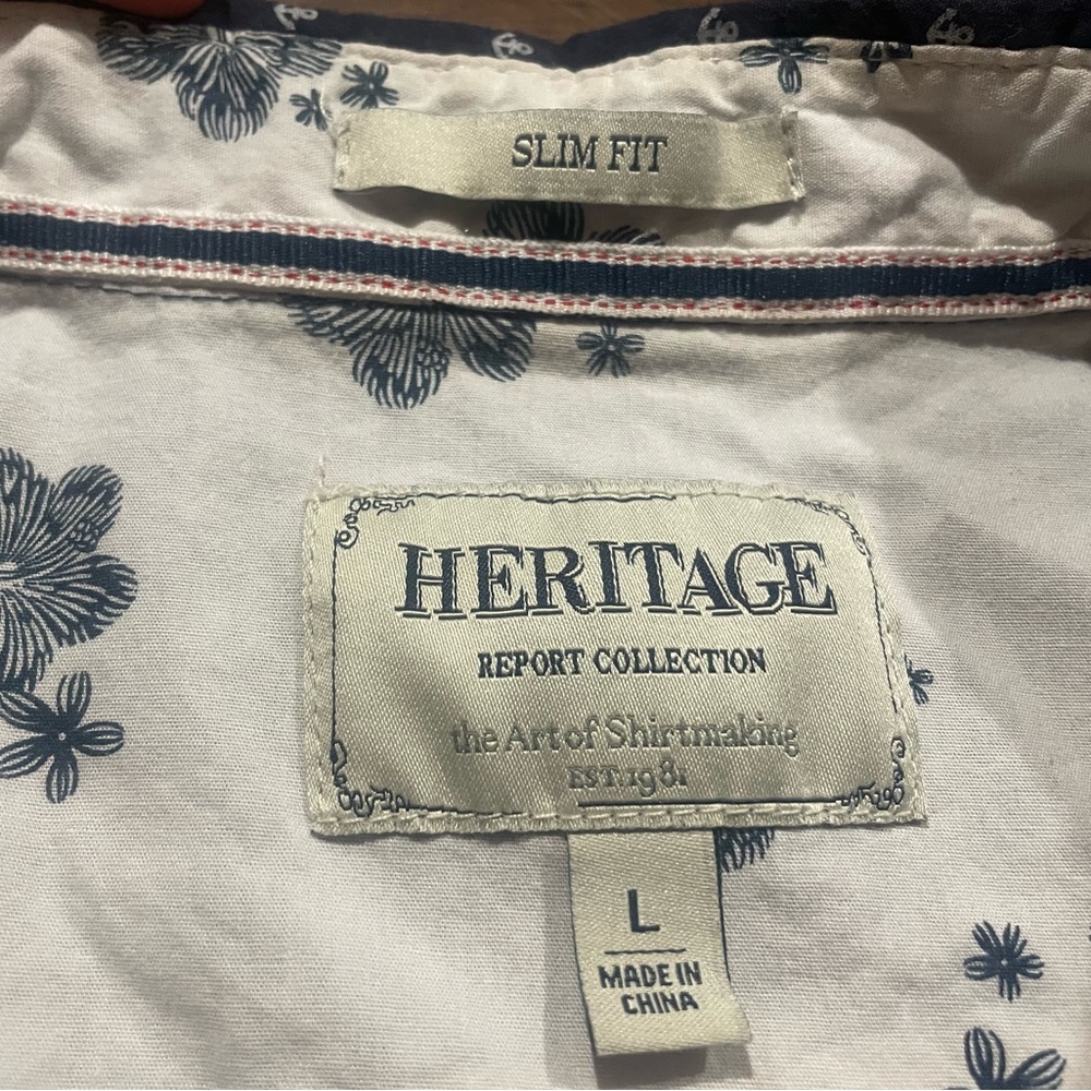 Heritage Report Collection Anchor Button Up Shirt - image 4